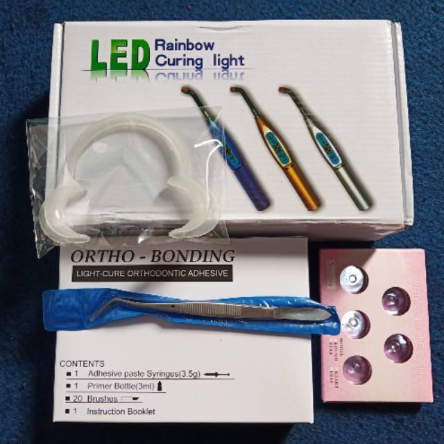 Paket alat pasang diamond gigi paket permata gigi lem laser