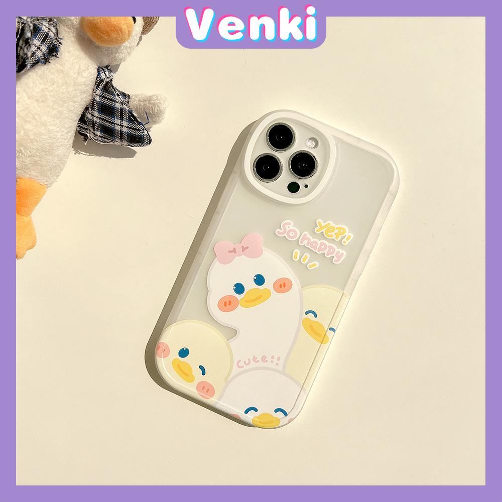 iPhone Case Silicone Soft Case Clear Case Thickened Airbag Shockproof Camera Full Coverage Protection Duck Cartoon Cute For iPhone 13 Pro Max iPhone 12 Pro Max iPhone 11 7 Plus