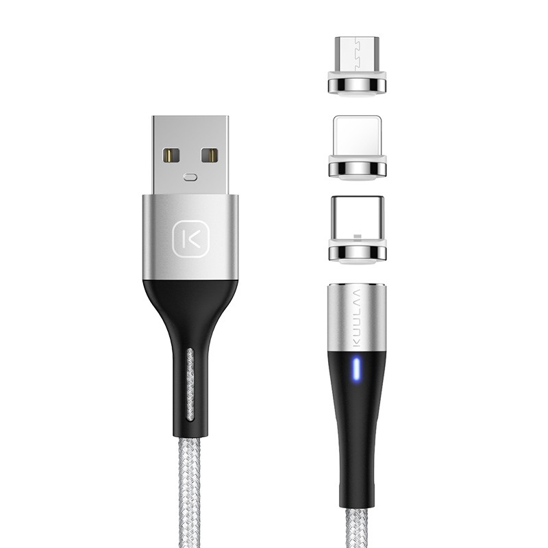 

KUULAA Magnetic Cable Micro Type C Lightning 3A Fast Charging for iPhone Samsung XiaoMi Android