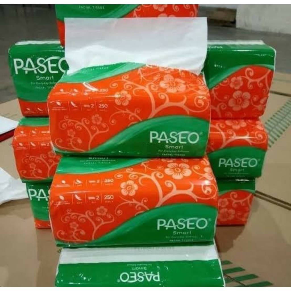 Tisu Paseo 250 Sheets Facial Tissue Smart Travel 250s