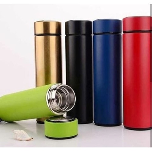 H125 [HIJAU] Termos Life Polos / Thermos Botol Minum Stainless Steel Anti Karat 500ml