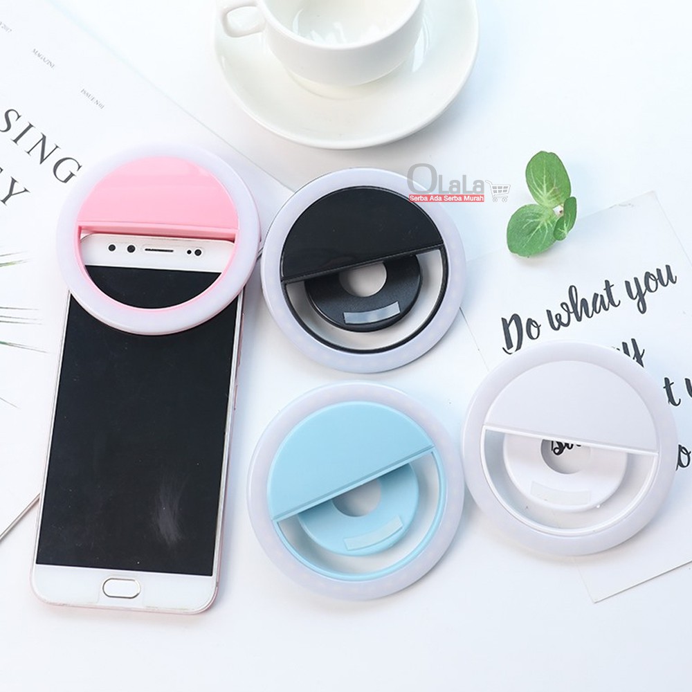 Ring Light Selfie LED / Lampu selfie Bulat untuk kamera camera hp Flash charm eyes TP-1208