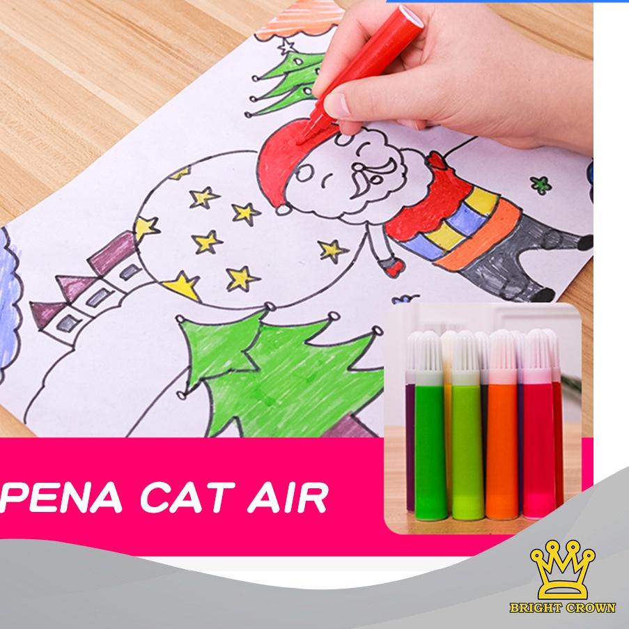 

지 Bright Crown Pensil Warna Crayon Set Isi 208pcs/ Crayon set Macam Warna Cocok Menggambar Mewarnai New