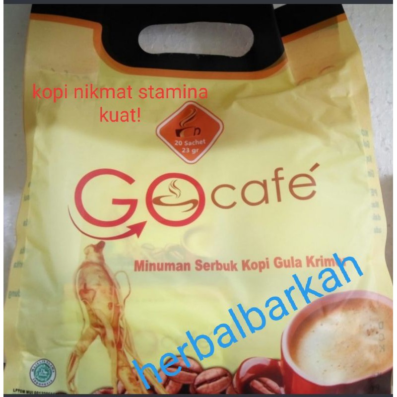 

kopi go cafe ginseng plus gojibery isi 20 sachet