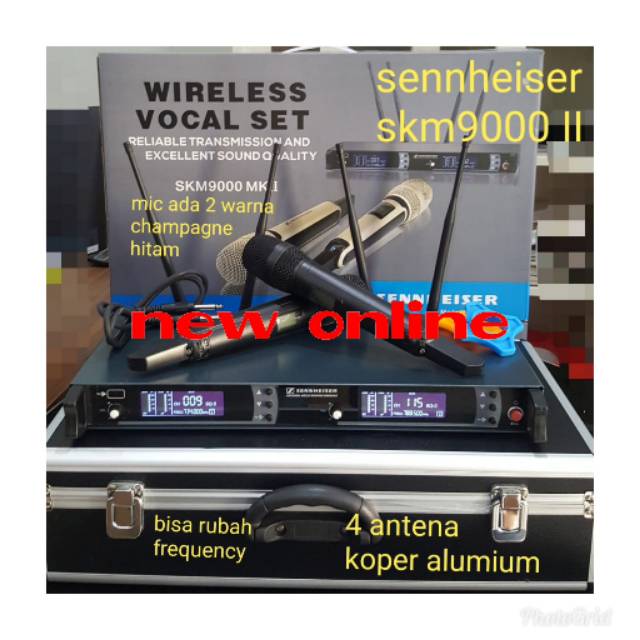 Mic wireless senhaiser SKM 9000MK ll bisa ubah frekuensi