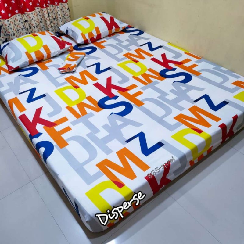 sprei motif alphabet