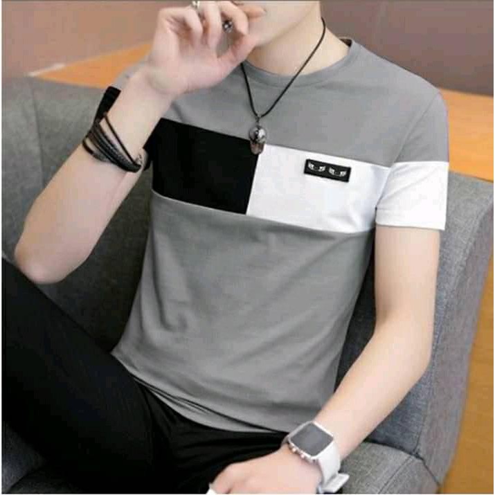 Kaos Distro Pria Model Kombinasi Tersedia 3 Warna Pilihan