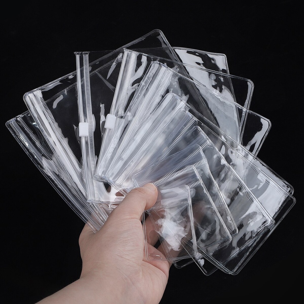 Kantong Plastik Ziplock Kecil Transparan Bahan PVC Untuk Kemasan Perhiasan