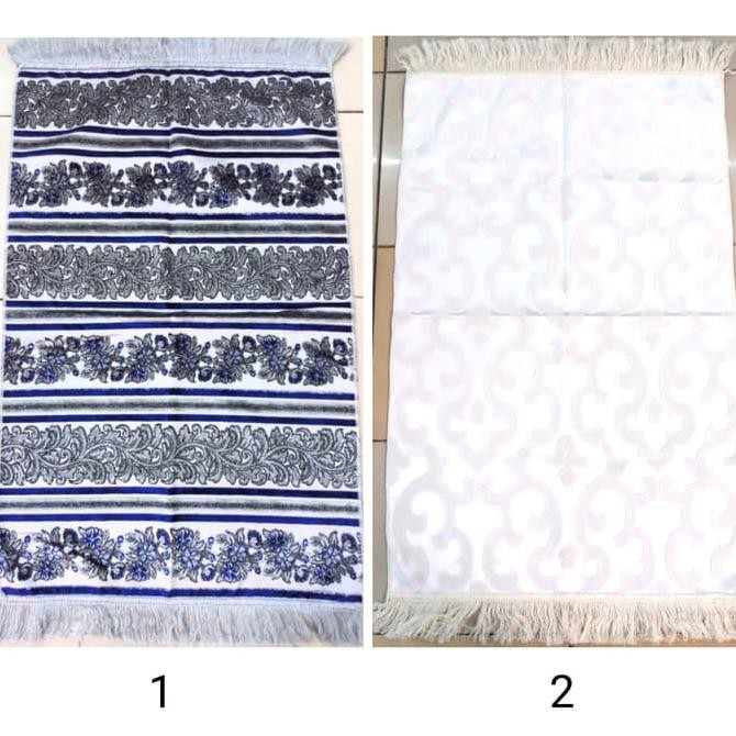 Hott Promo Sajadah Aydin Turki Putih Gold Premium Timbul - Oleh Oleh Haji Umroh