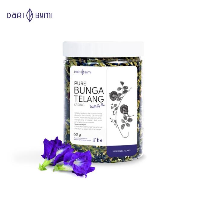 

[COD] Bunga Telang Kering 50 gr daribumi Butterfly Pea [COD]