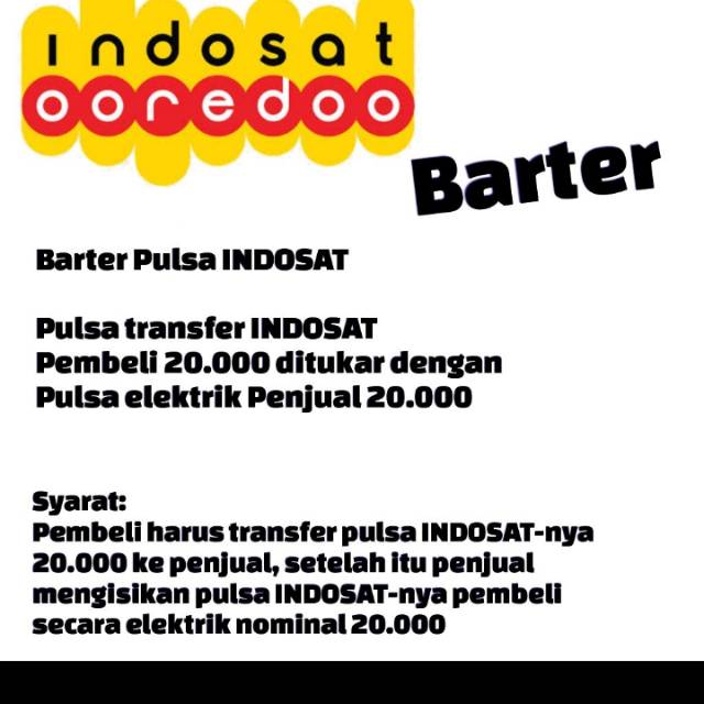 Barter pulsa transfer IM3, Mentari milik pembeli dengan pulsa elektrik IM3, Mentari milik penjual