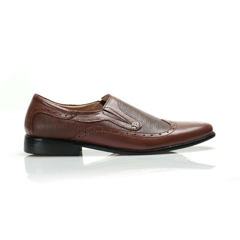 Sepatu Pantofel Bally Kulit Asli Pria Formal Kerja Slop Kantor Pesta - Sepatu Pantofel Cowok Mewah