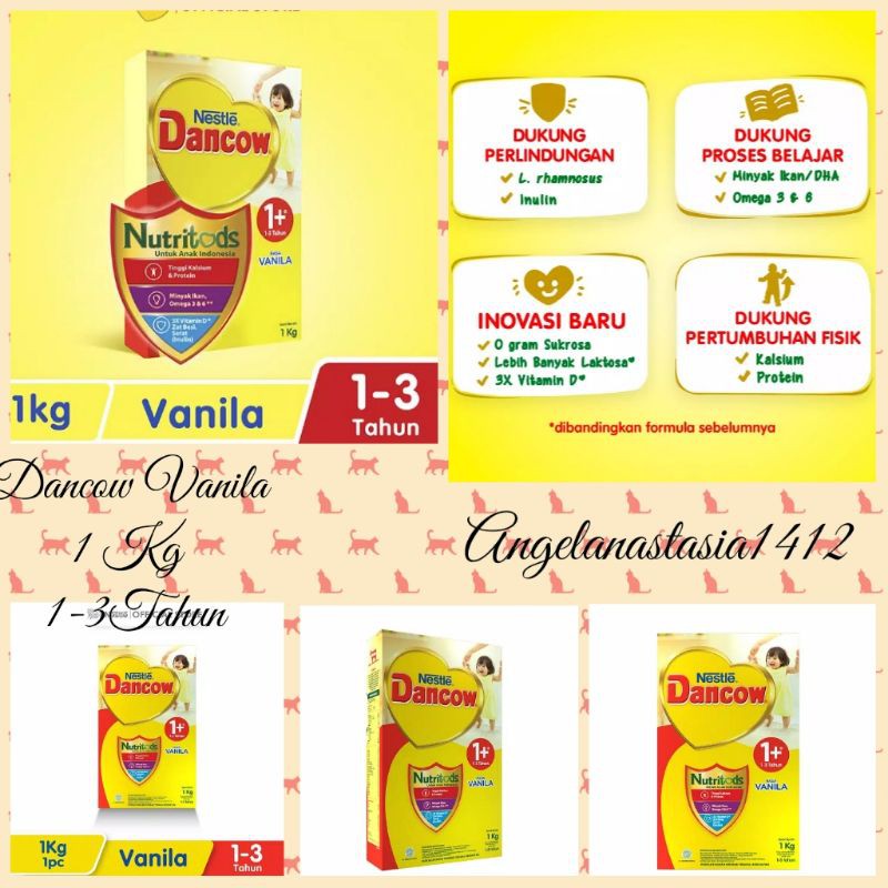 

Promo Dancow 1+ Vanilla 1 kg/promo dancow 1+ vanilla 1kg