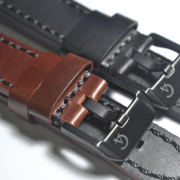 Strap Tali Jamtangan Kulit Ac Alexandre Christie Logo E6312