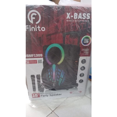 Speaker bluetooth finito 15inch xtra bass