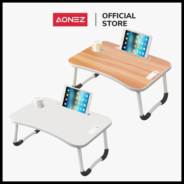 Aonez Meja Komputer Lipat Multifungsi, Meja Komputer Portabel