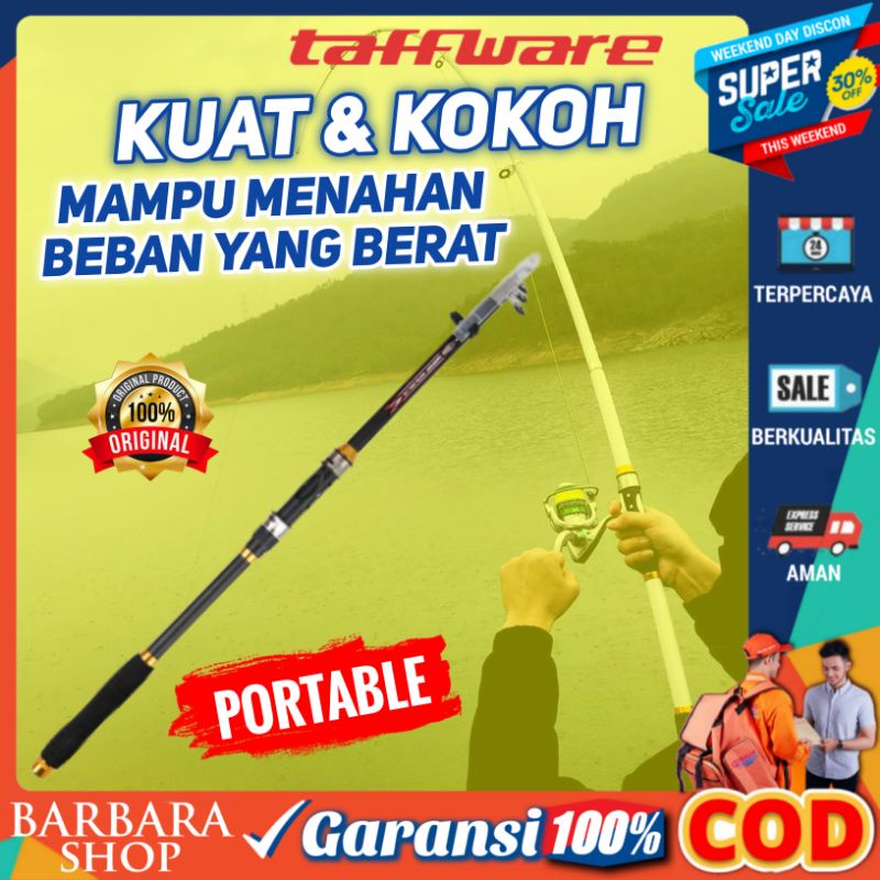 Joran Pancing Pancingan Carbon Fiber Set Murah&amp; Kuat Portable Antena GHOTDA TaffSPORT Panjang 2-3 Meter