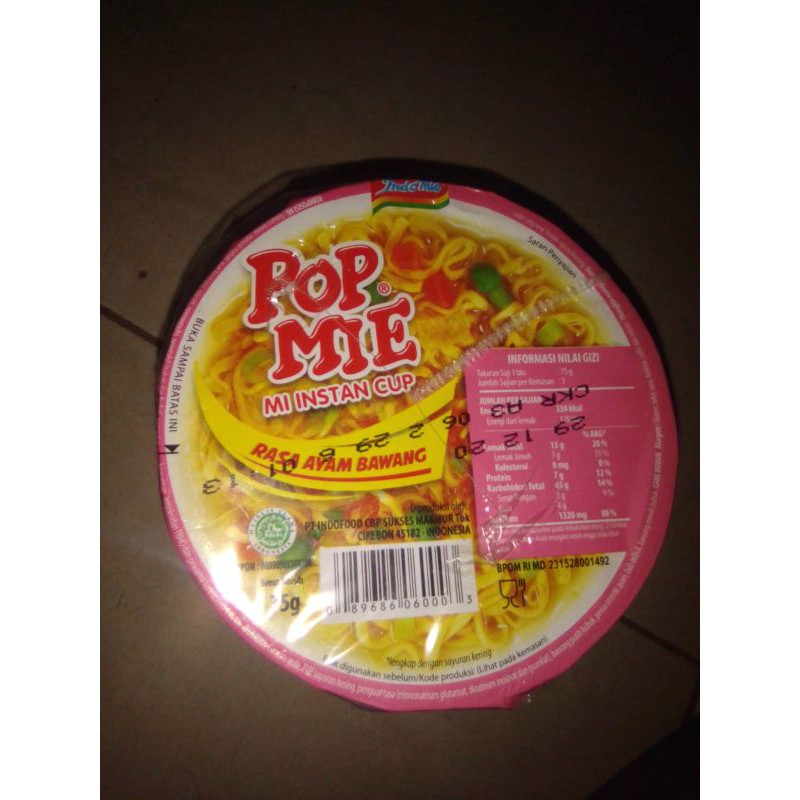 

Pop Mie Rasa Ayam Bawang