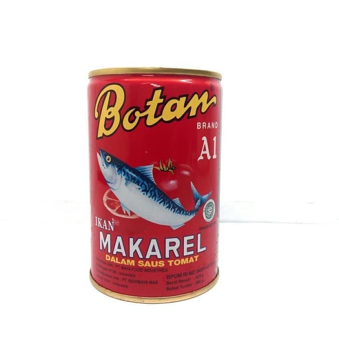 Botan Ikan Makarel Dalam Saos Tomat / 1 Kaleng