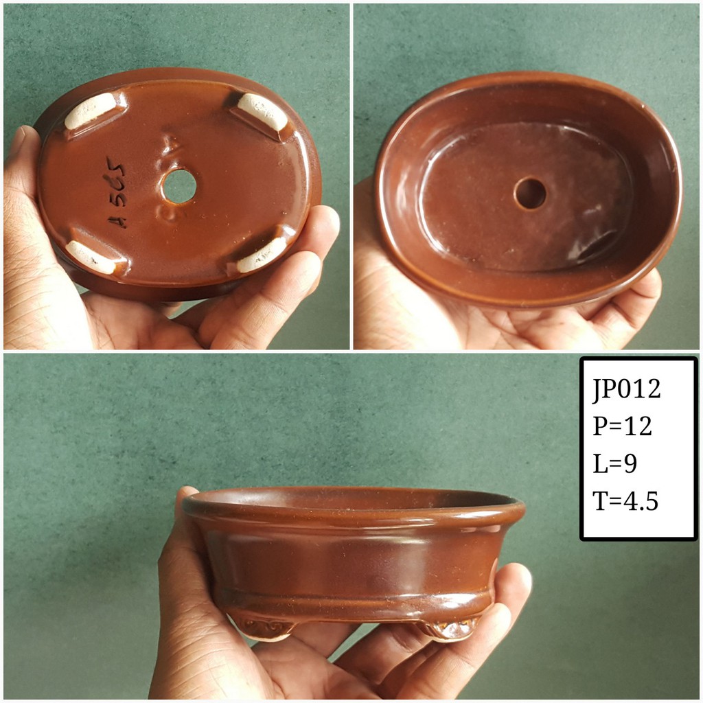 Pot Keramik Oval JP012