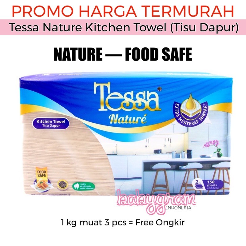 Tessa Tissue Tisu Dapur Kitchen Towel isi 150 Sheet