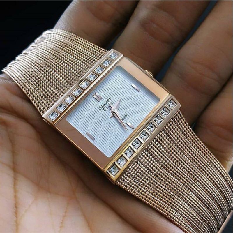 Jam Tangan Wanita Elegan Alexandre Christie AC 2561 Original
