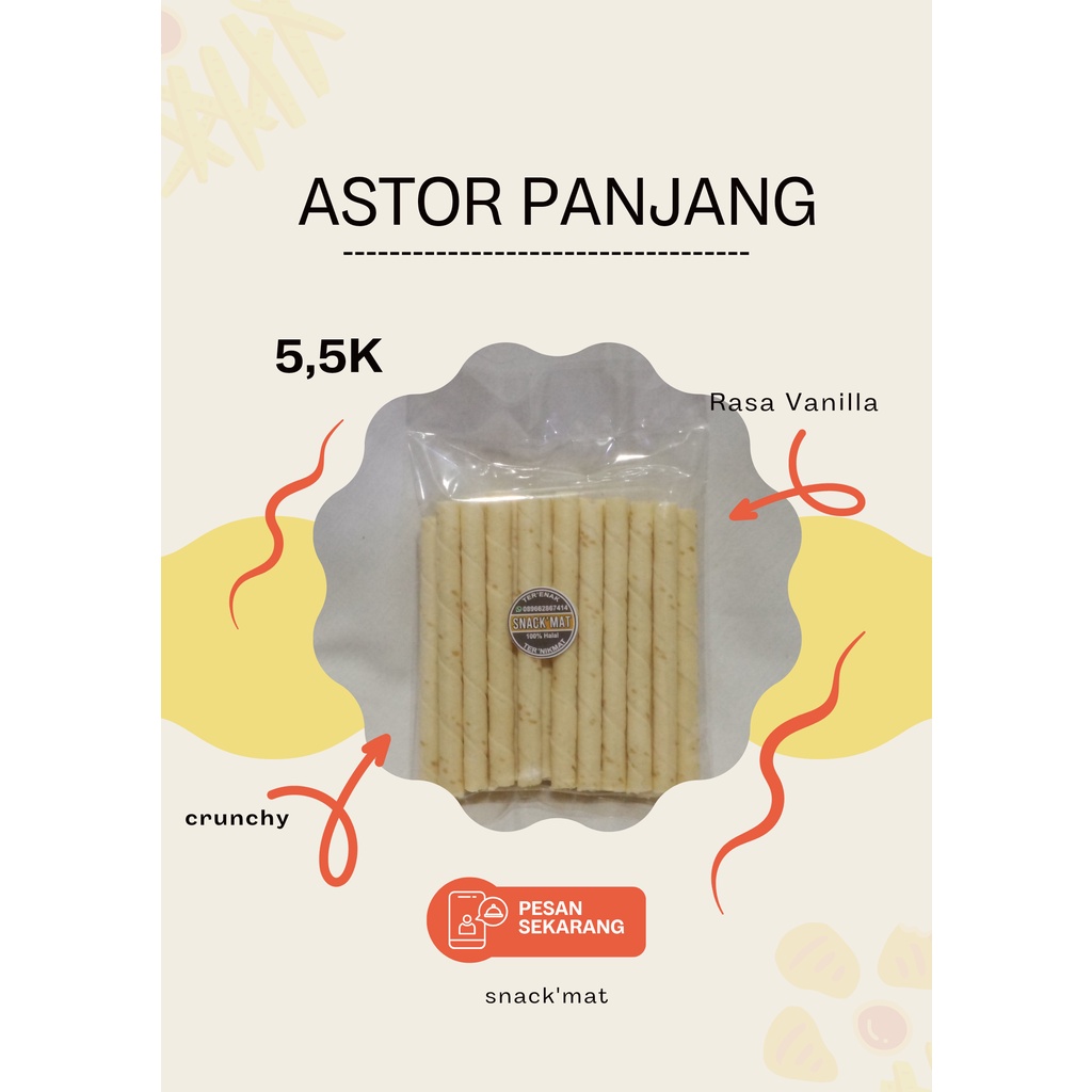 

Snack'Mat - Astor Panjang Vanilla