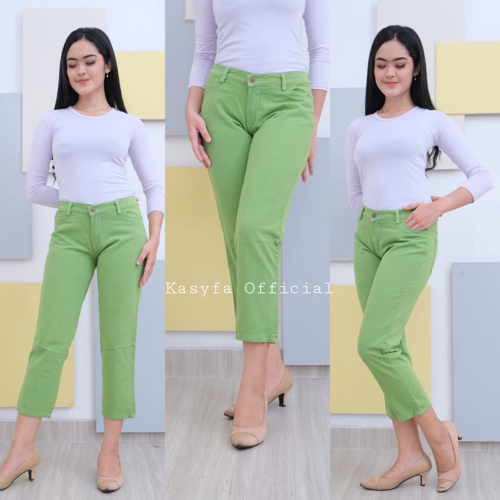 PASTEL CELANA JEANS LILAC // BAGGY JEANS PUTIH DAN LILAC