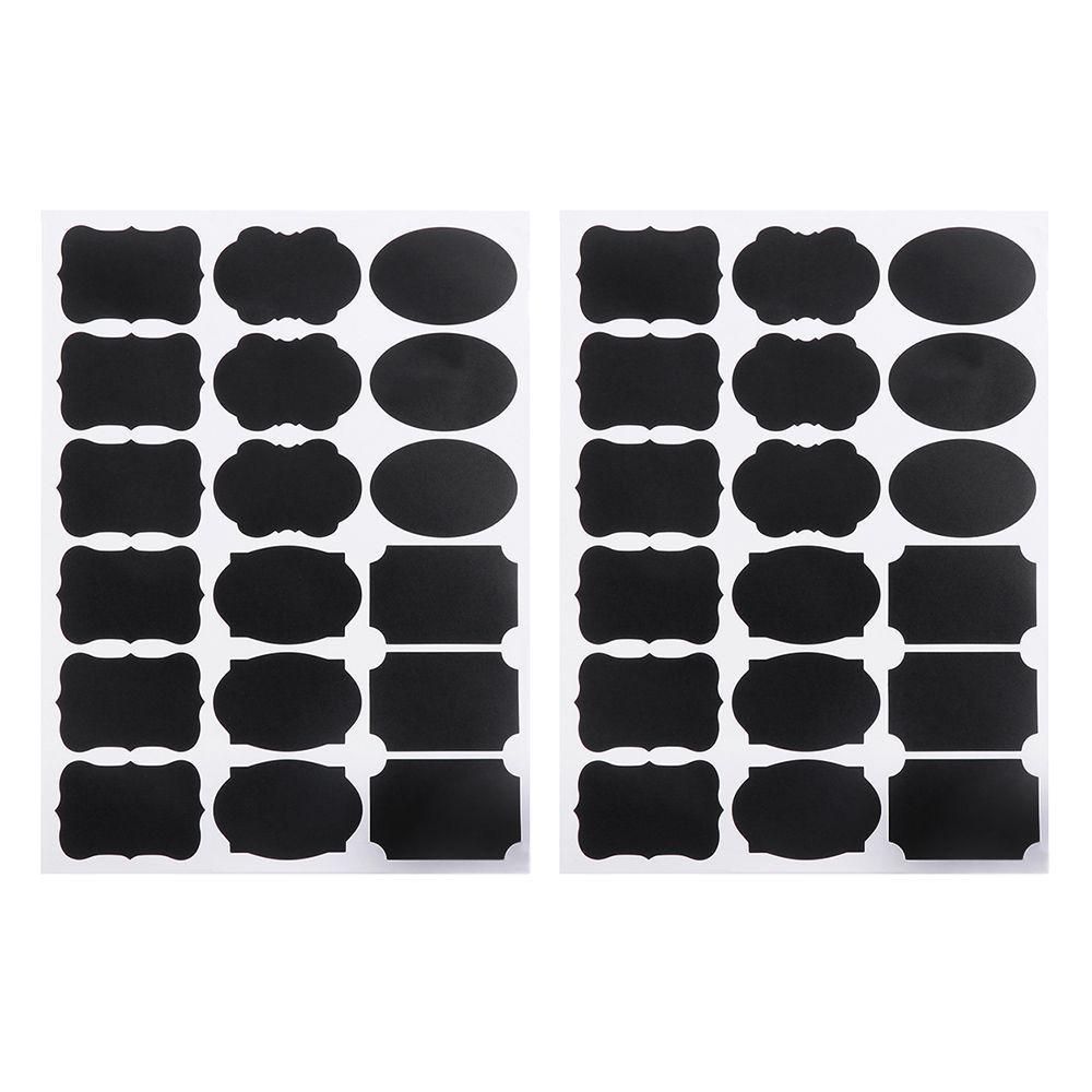 Nanas 36/90pcs Label Papan Tulis Rumah Papan Tulis Bumbu Blackboard Label