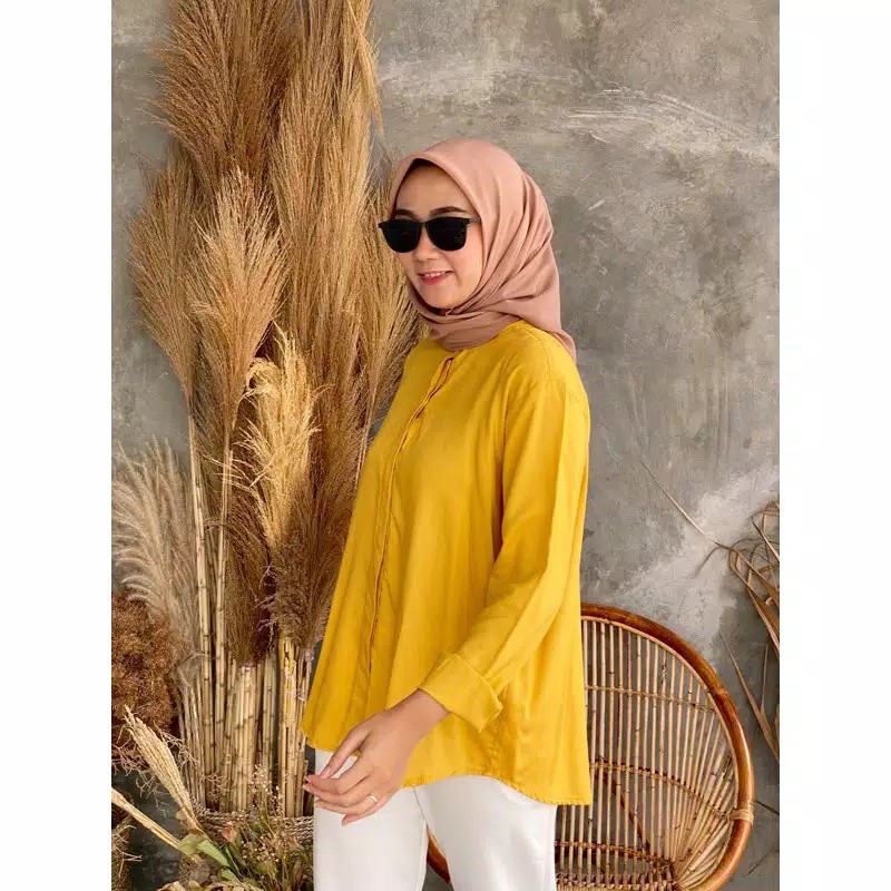 AFI - EC - Kemeja Maudy Shirt-Lemon
