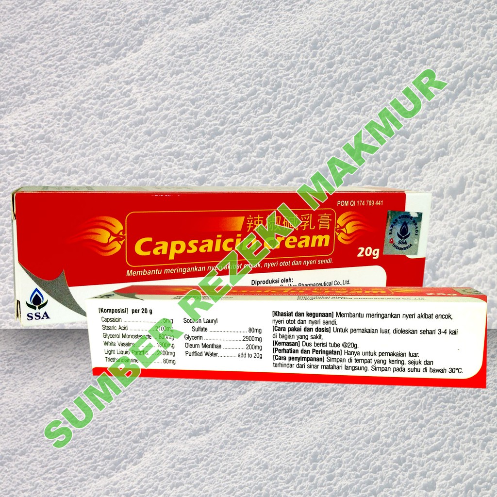 CAPSAICIN CREAM 20GR