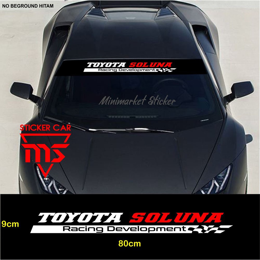 Sticker Soluna Stiker Mobil Toyota Soluna Racing Development Kaca