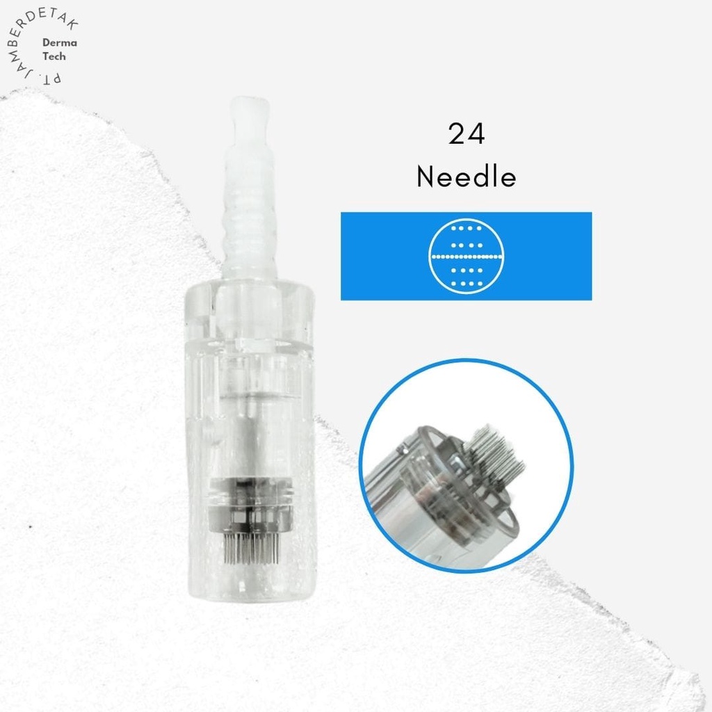 Jarum nano jarum 12 pin jarum 36 pin 1 pin 3 pin buat bb glow mts sulam alis bibir-24 PIN PUTIH