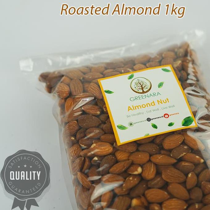 

Roasted Almond Whole 1Kg Kacang Almond Panggang 1Kg Mentarieka_Shop