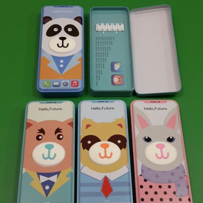 

Tempat Kotak Pensil Kaleng B 654-19 Panda Anak Xiaolingjing