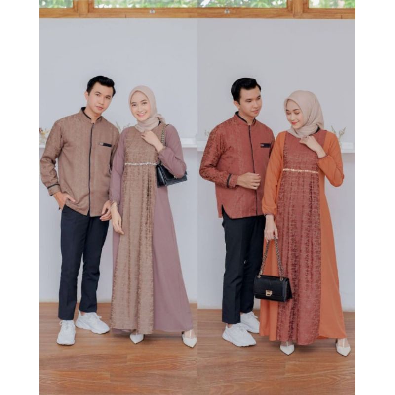 Couple gamis syar'i wanita pria