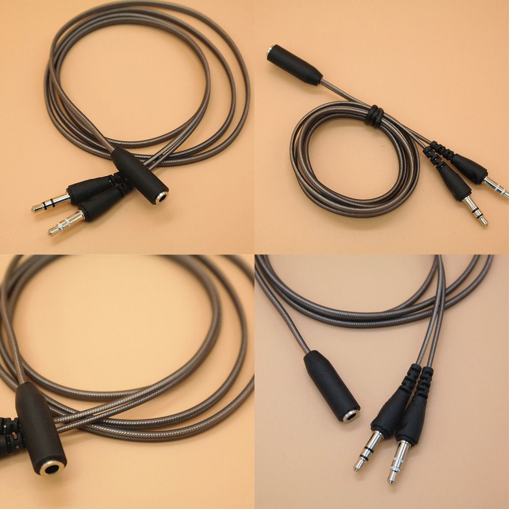 Rebuy Kabel Adapter Splitter Jack Audio 3.5mm Female Ke 2 Male Panjang 1m