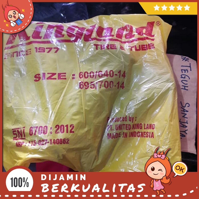 Ban Dalam Mobil Ukuran Ring Velg 14 Asli Original Kingland Sparepart Motor Murah