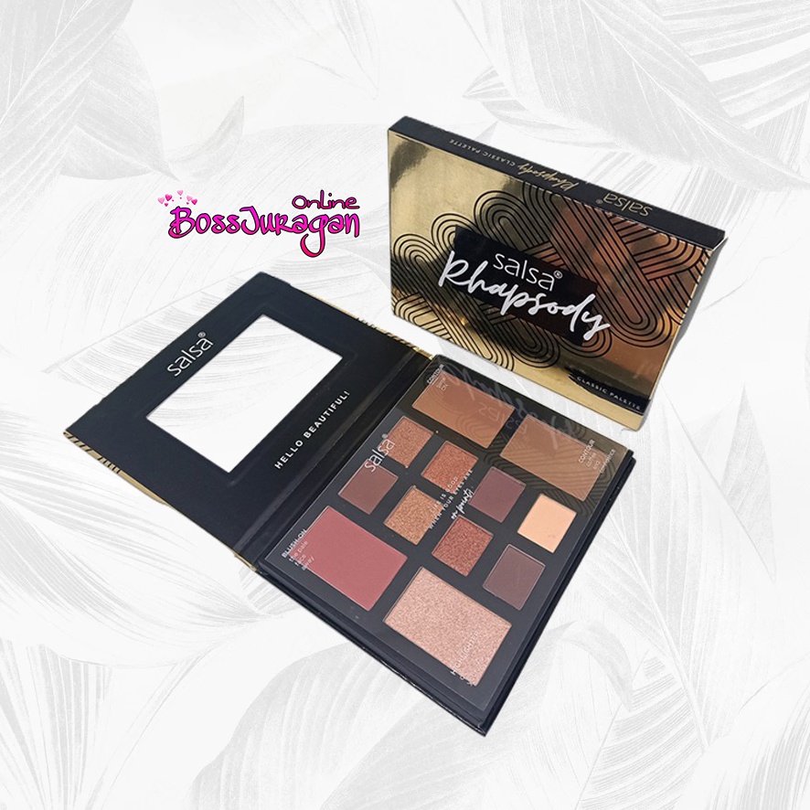 (BOSS) (BPOM) SALSA Rhapsody Classic Amber Palette - Salsa Eyeshadow Rhapsody Palette