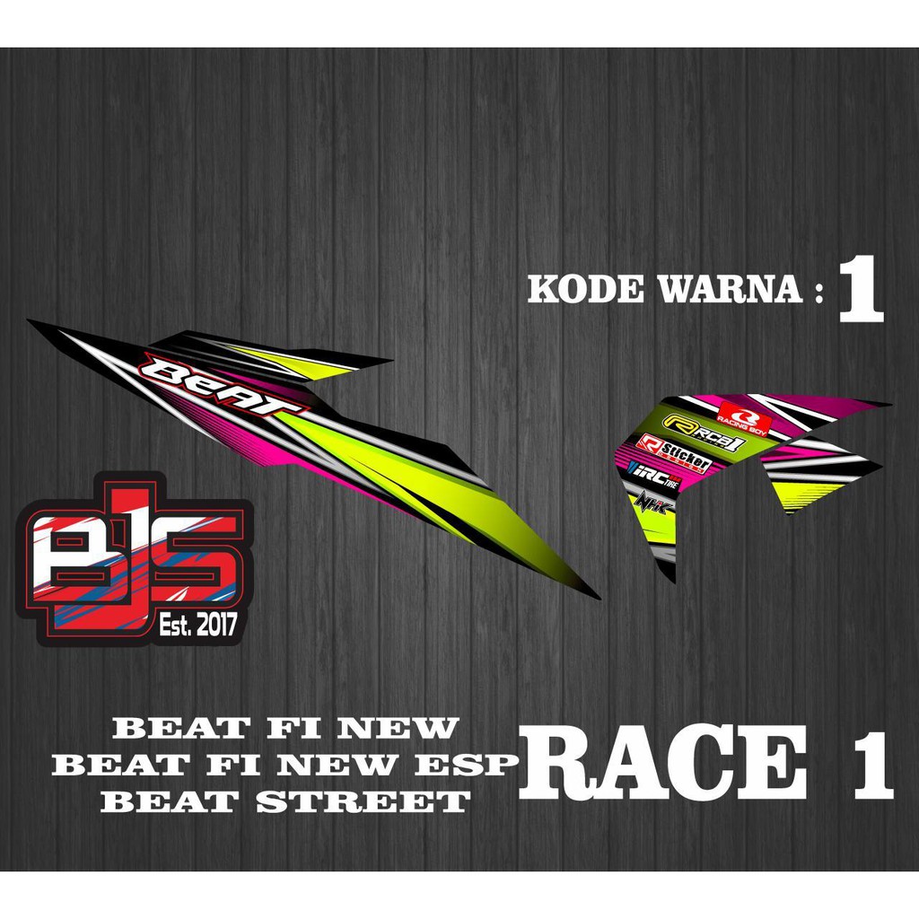 [COD] Stiker Sticker Striping Beat fi New Beat fi New esp race 1