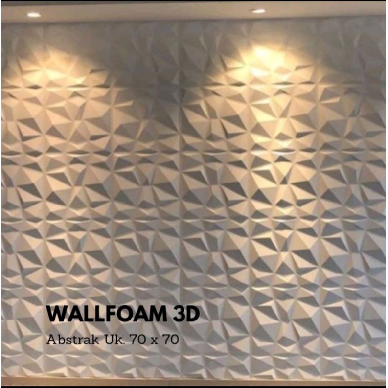 WALLPAPER DINDING 3D FOAM PANEL KUBIK TEBAL/WALLPANEL FOAM TEBAL