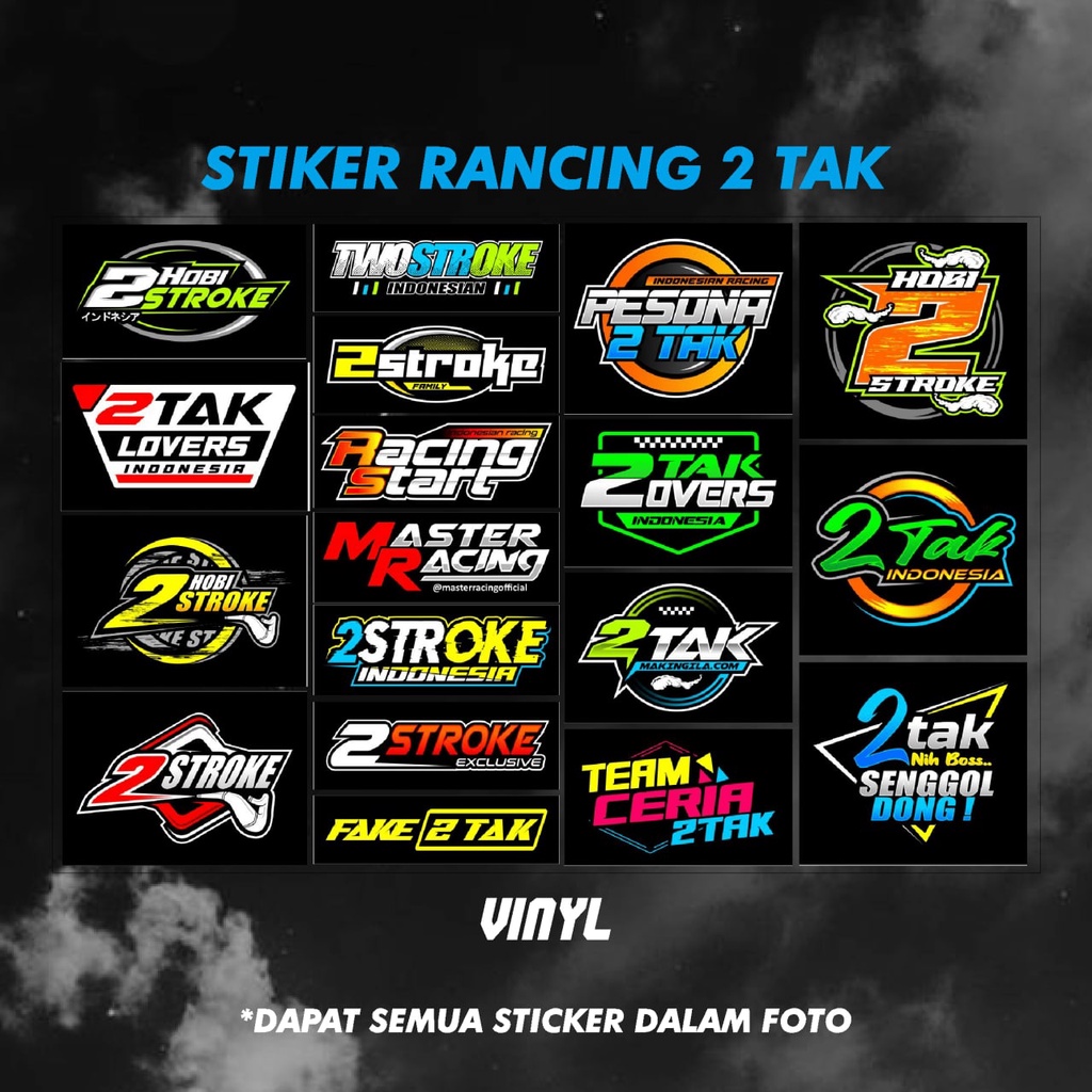 [COD] STICKER PACK RACING 2 TAK| STICKER PACK Hologram murah Racing KODE 1