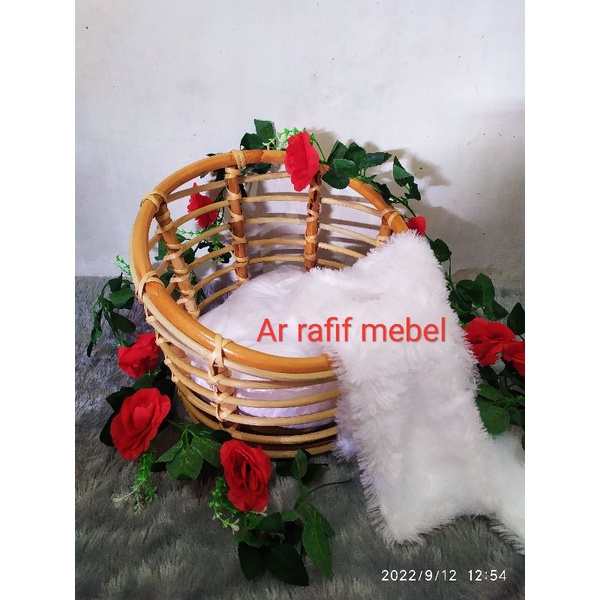 Baby properti rattan / baby properti newborn / baby photography / kursi properti bayi