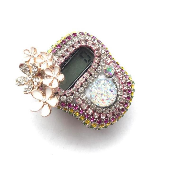 AC.22Jn22т | CHAIN PELANGI 2MM BUNGA Tasbih digital swarovski bling bling kado cantik tasbeh cincin 