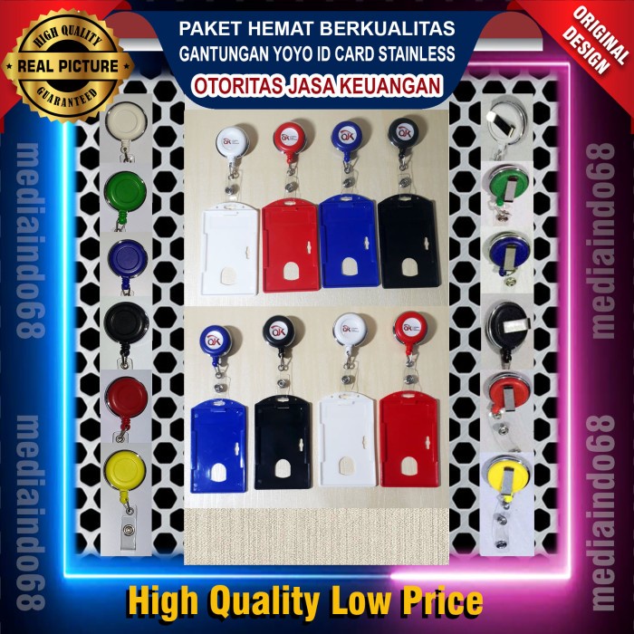 

Jual Yoyo Id Card Putar+Logo Otoritas Jasa Keuangan-Ojk (Paket Lengkap) Hemat