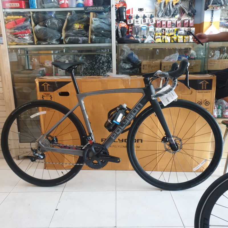 READY STOCK SPECIAL PRICE polygon strattos S8D S8 disc 2022 / 2023 BLACK L 54