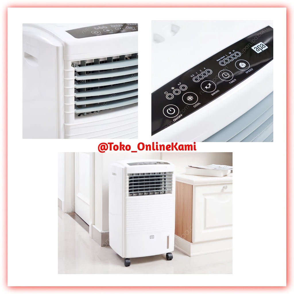 Pendingin Ruangan / Apa Air Cooler 1200cmh 10ltr - Putih / Kipas Angin Pndingin / Ac Portable