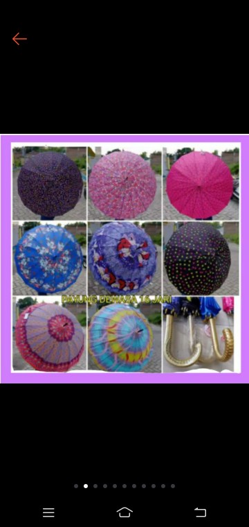 Payung 16 Jari Kalakter Murah Bahan Saten Payung Murah Payung Panjang Murah