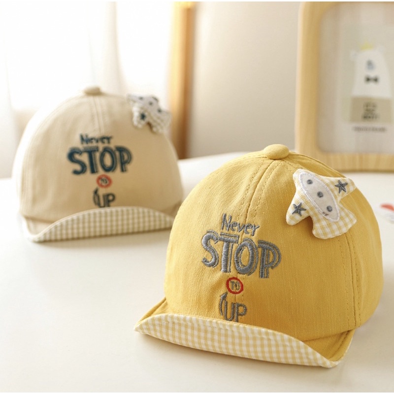 Topi Anak Bayi Cowok Laki Laki Model Never Stop Flying / Baby Baseball Hat Cap