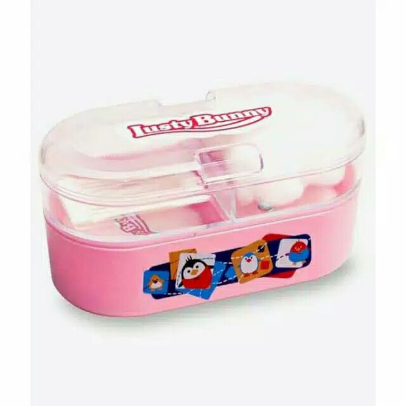 LUSTY BUNNY TEMPAT BEDAK + COTTON BUDS-TEMPAT BEDAK LUSTY BUNNY + COTTON BUDS-TEMPAT BEDAK DOBEL